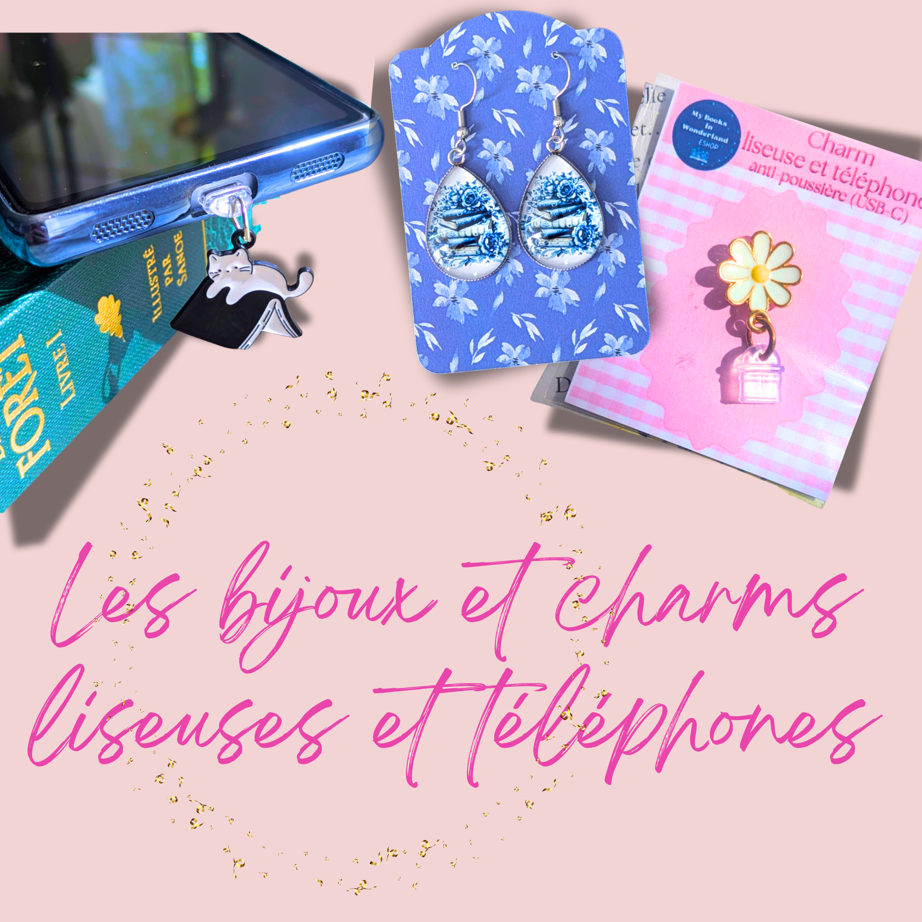 Les bijoux et charms pour liseuses et téléphones