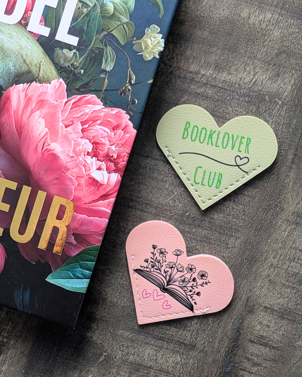 Marque-page en simili cuir Booklover Club