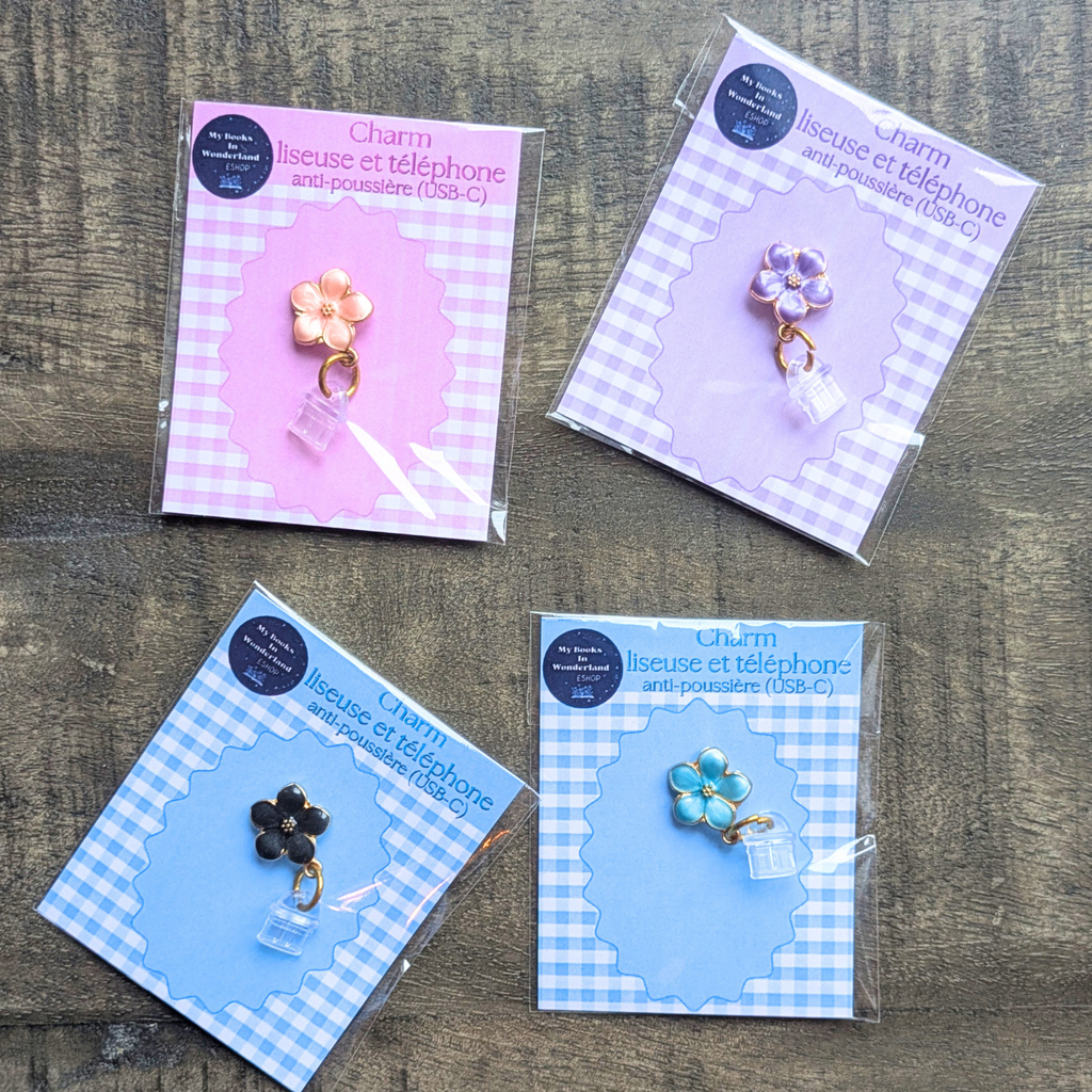 Charm Fleur de tiaré pour smartphone, liseuse et tablette (différents coloris)