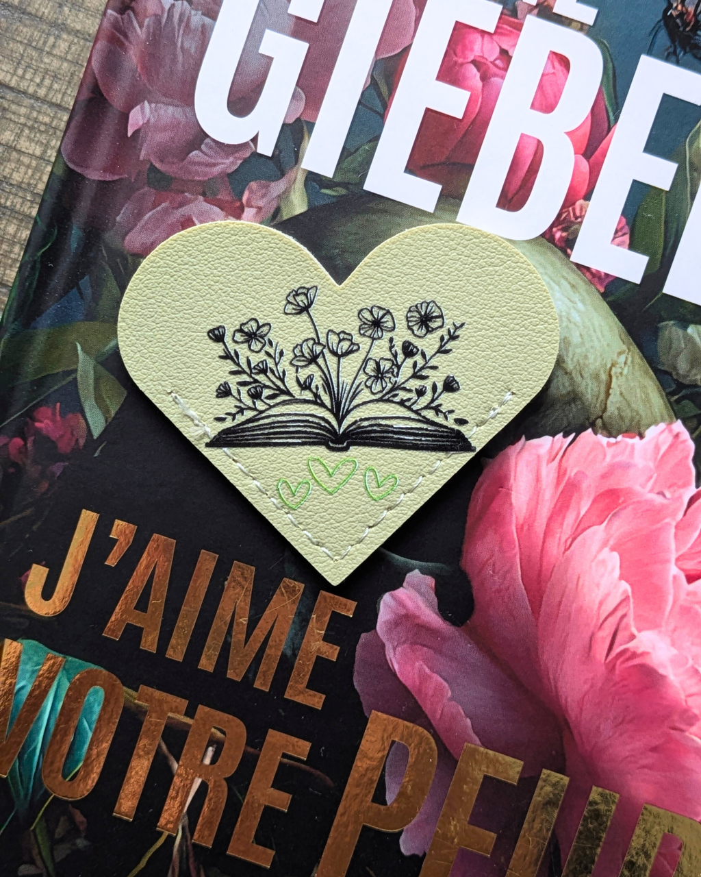 Marque-page en simili cuir Booklover Club