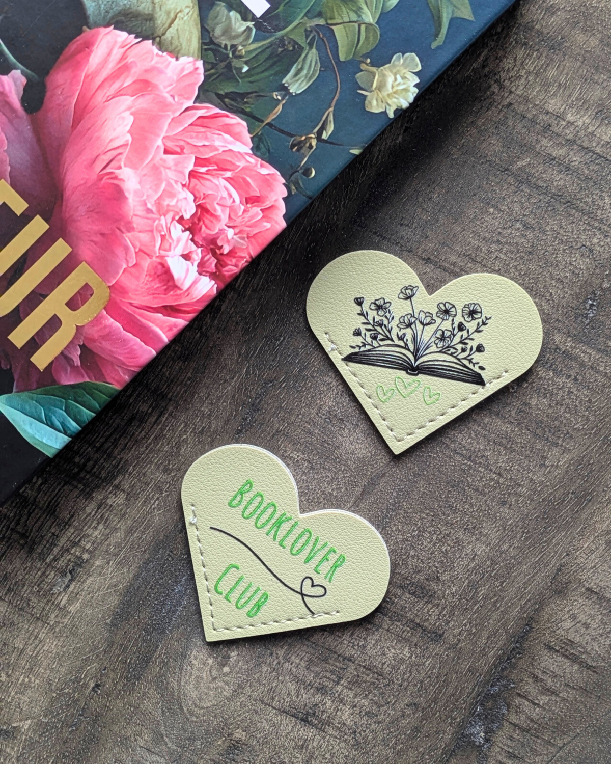 Marque-page en simili cuir Booklover Club