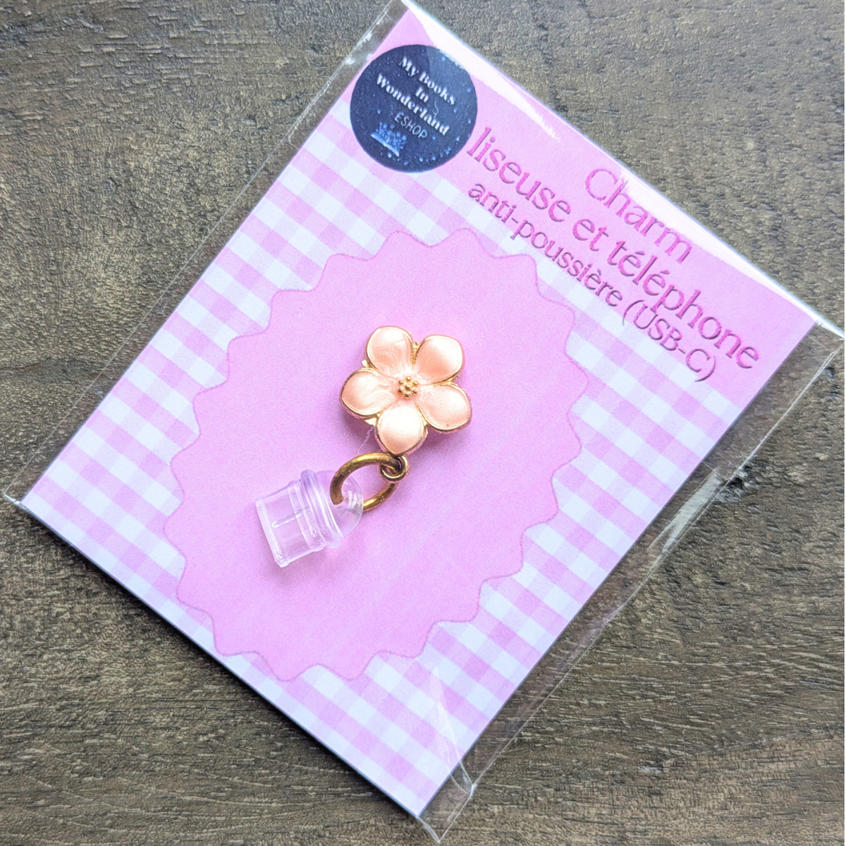 Charm Fleur de tiaré pour smartphone, liseuse et tablette (différents coloris)