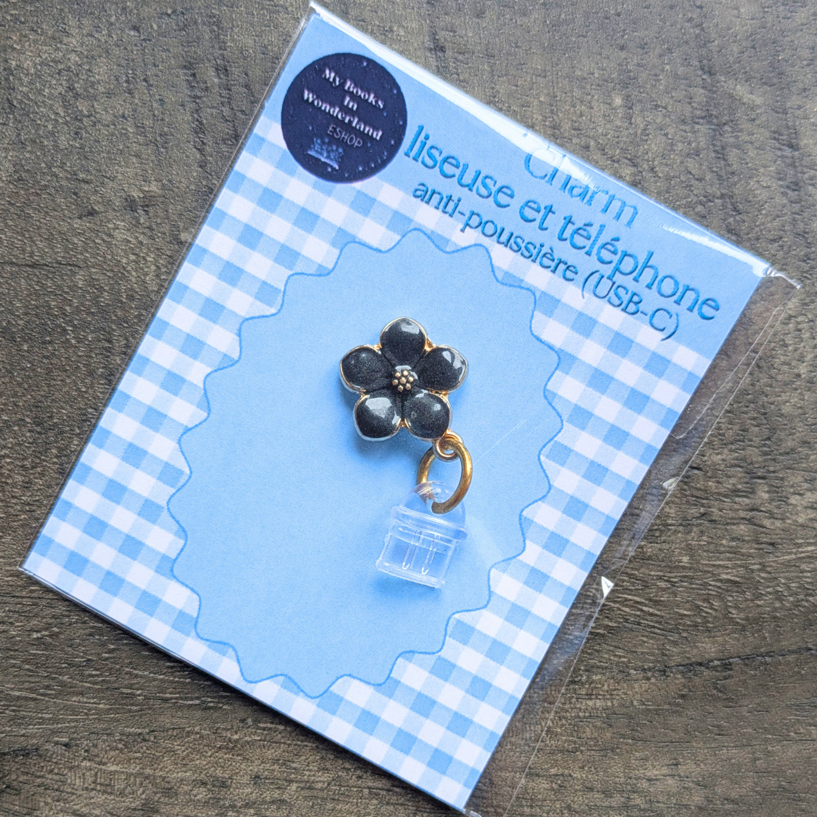 Charm Fleur de tiaré pour smartphone, liseuse et tablette (différents coloris)
