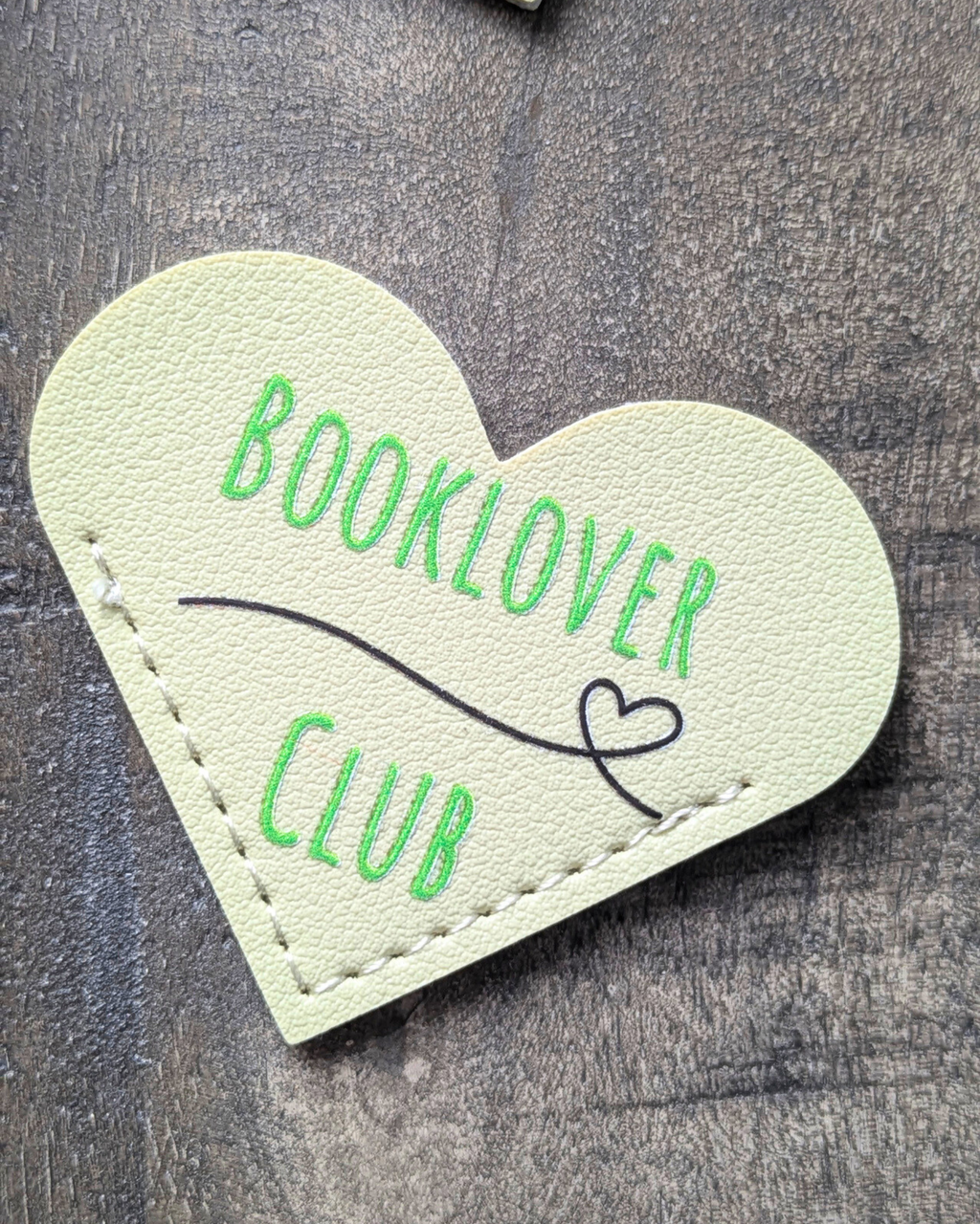 Marque-page en simili cuir Booklover Club
