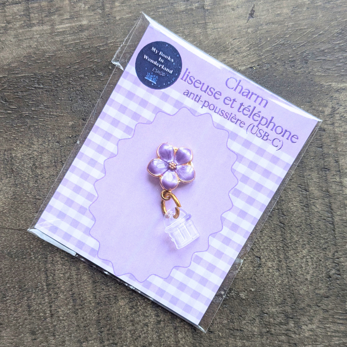Charm Fleur de tiaré pour smartphone, liseuse et tablette (différents coloris)