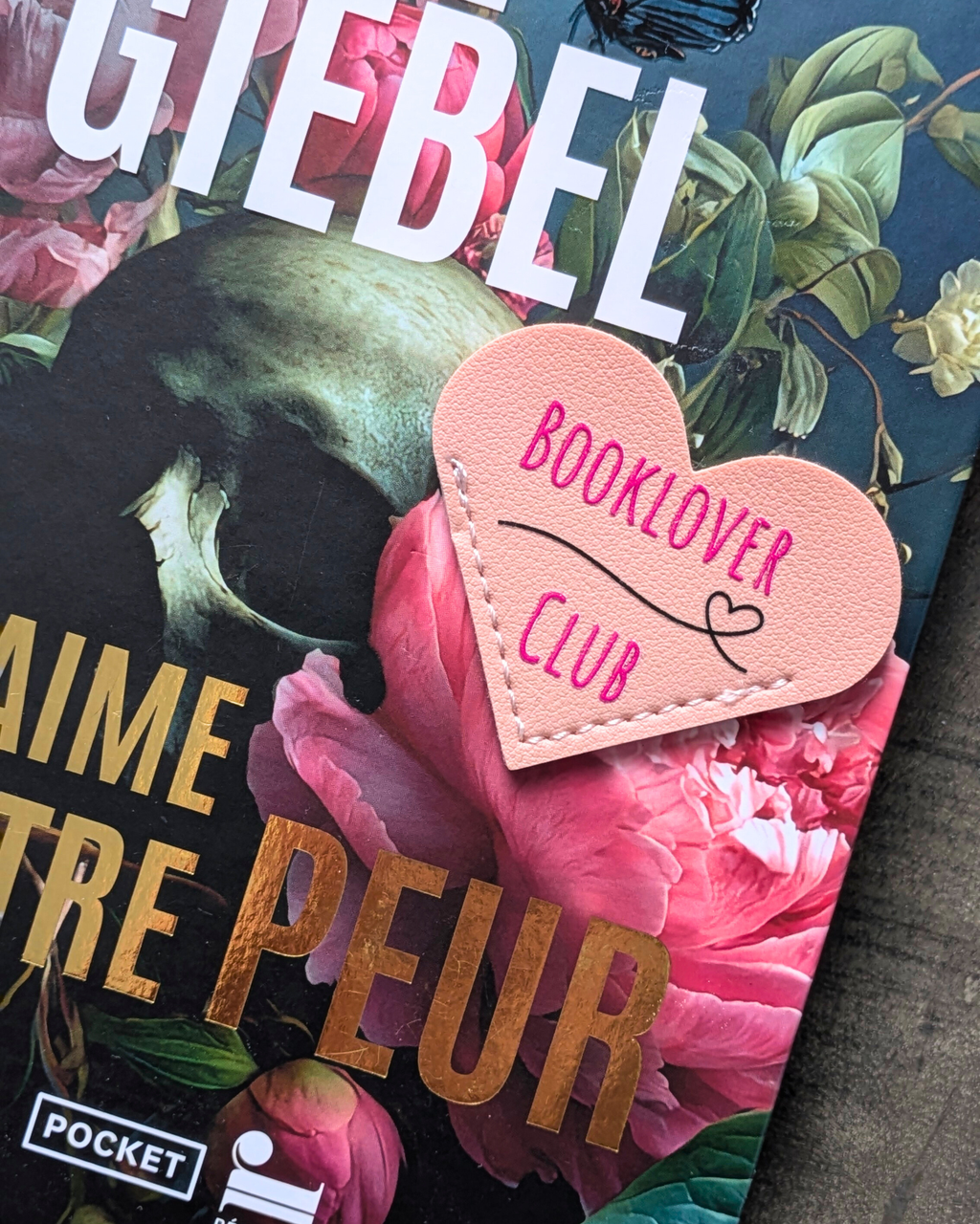 Marque-page en simili cuir Booklover Club