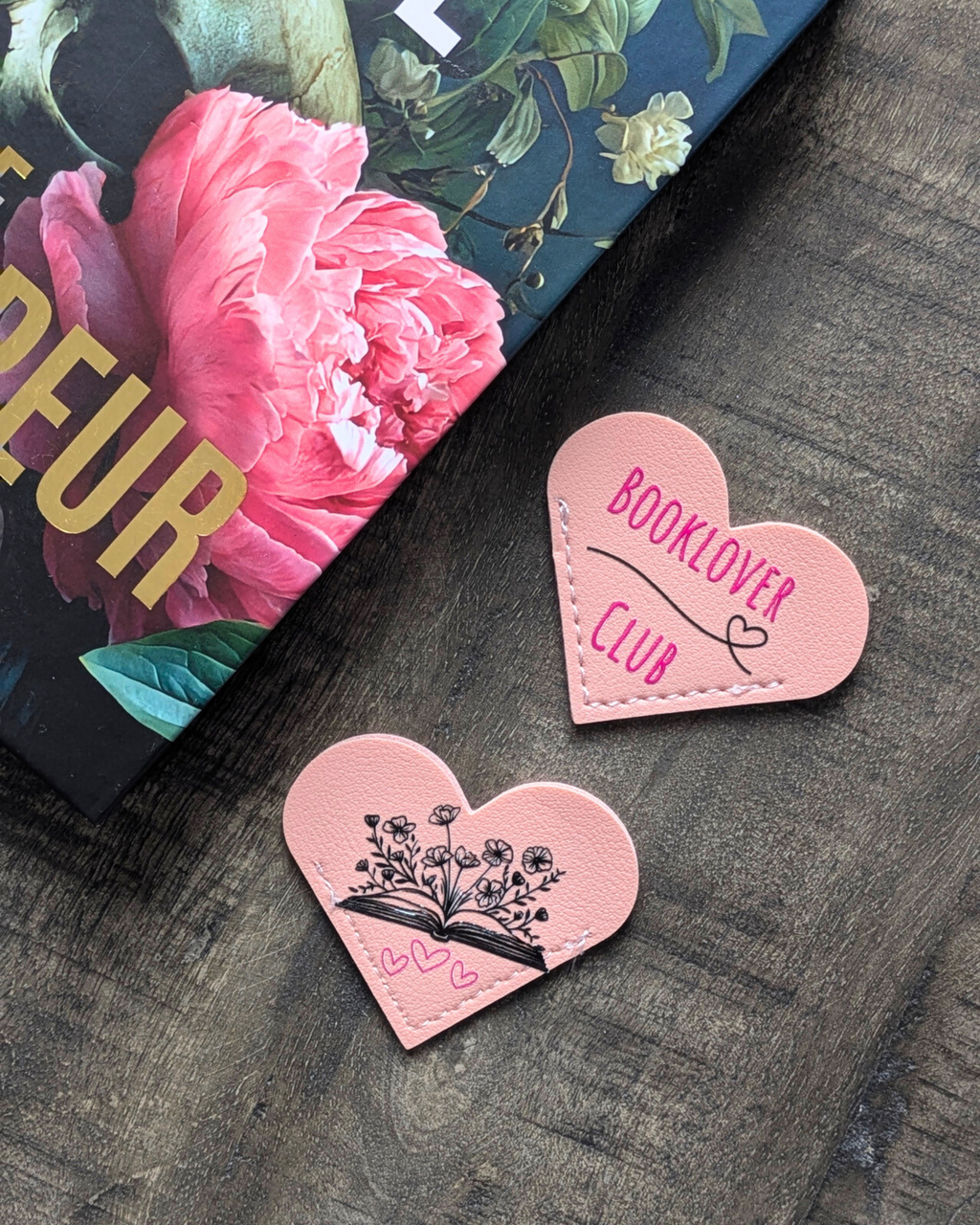 Marque-page en simili cuir Booklover Club