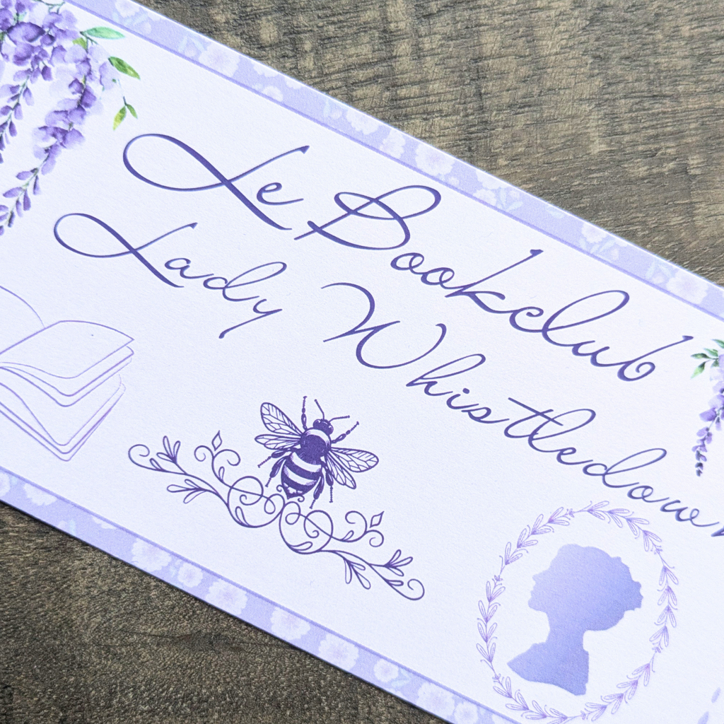 Marque-page « Bookclub Lady Whistledown » – Inspiration Bridgerton