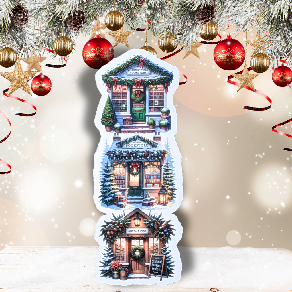 Marque-page détouré Librairies de Noël