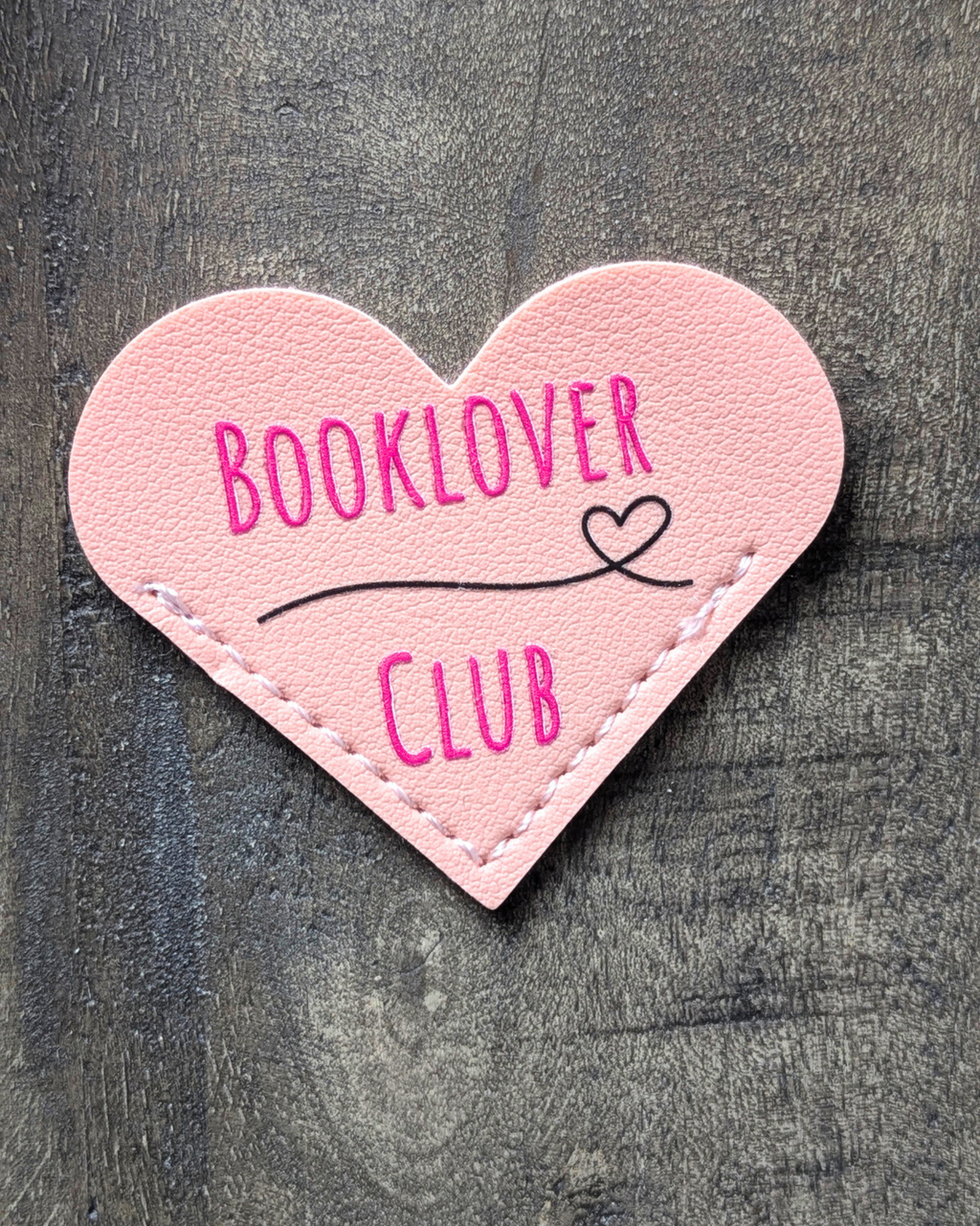 Marque-page en simili cuir Booklover Club