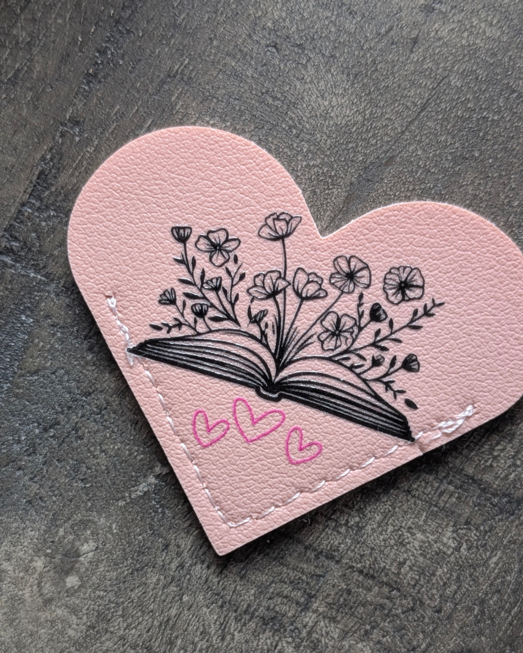 Marque-page en simili cuir Booklover Club