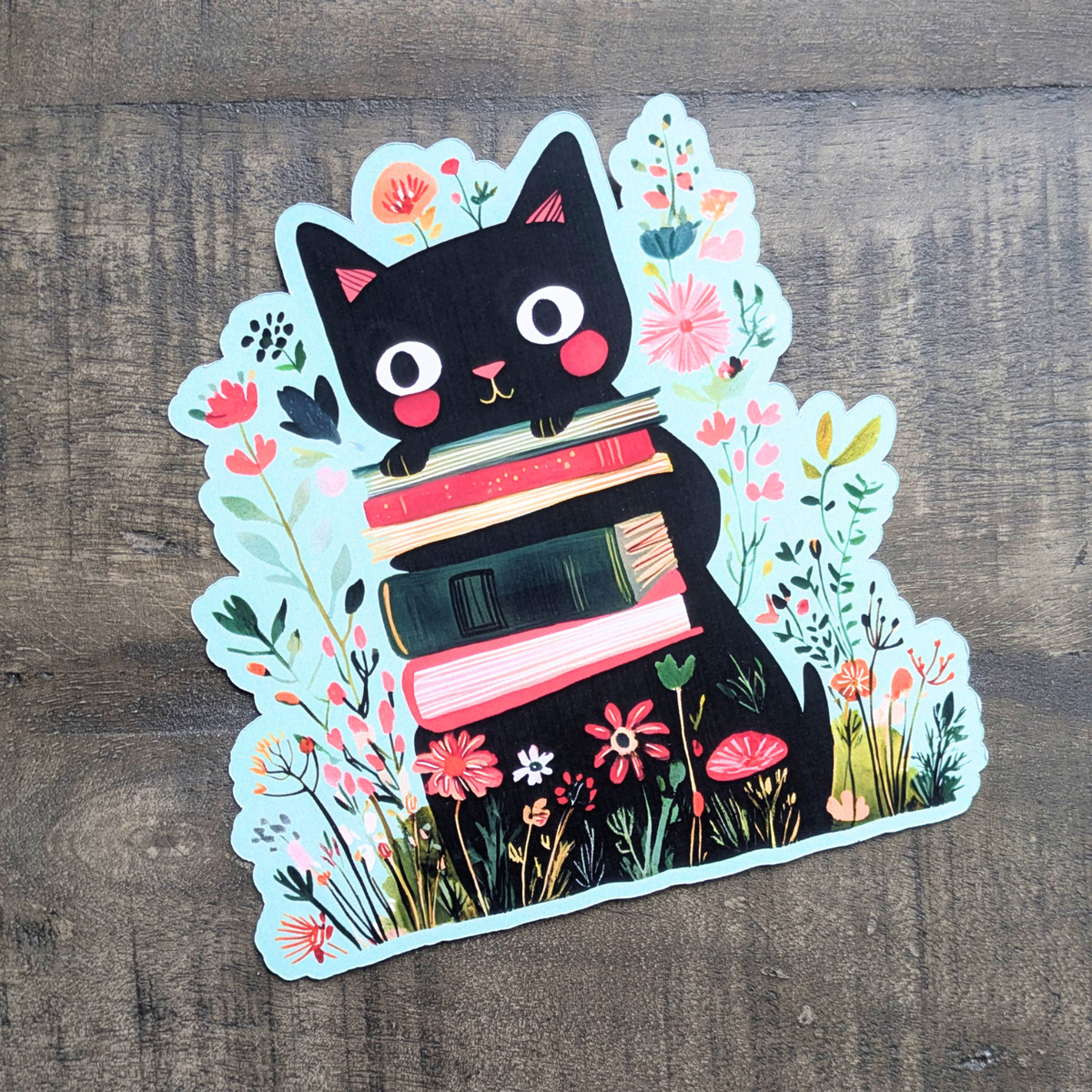 🐱 Marque-page détouré Les Chats Lecteurs - vert
