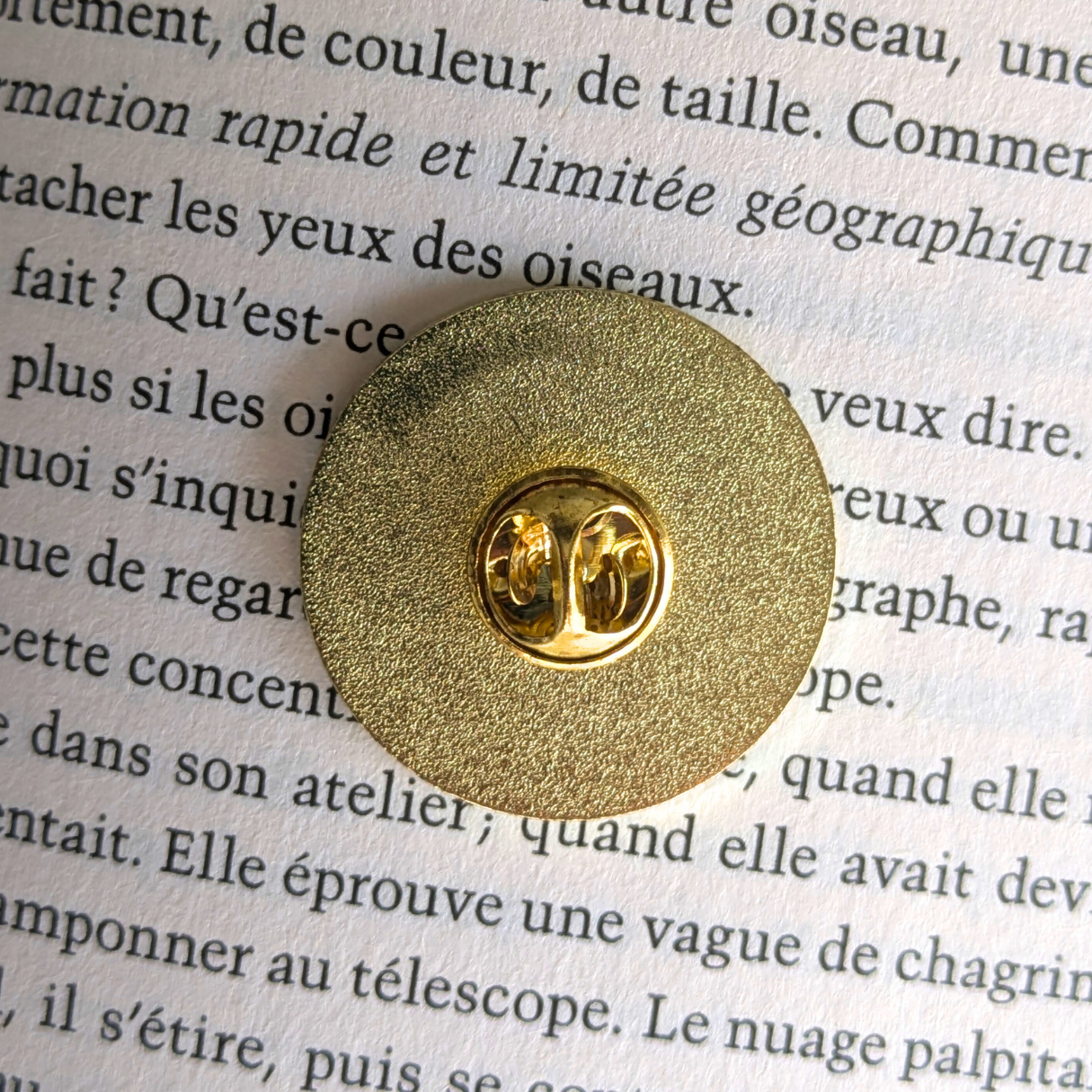 Badge / Pin's métallique Booklovers Club
