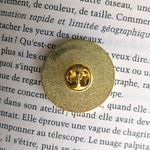 Badge / Pin's métallique Booklovers Club