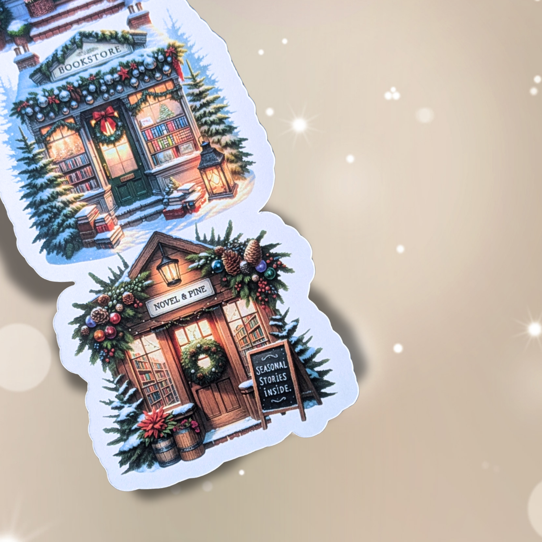 Marque-page détouré Librairies de Noël