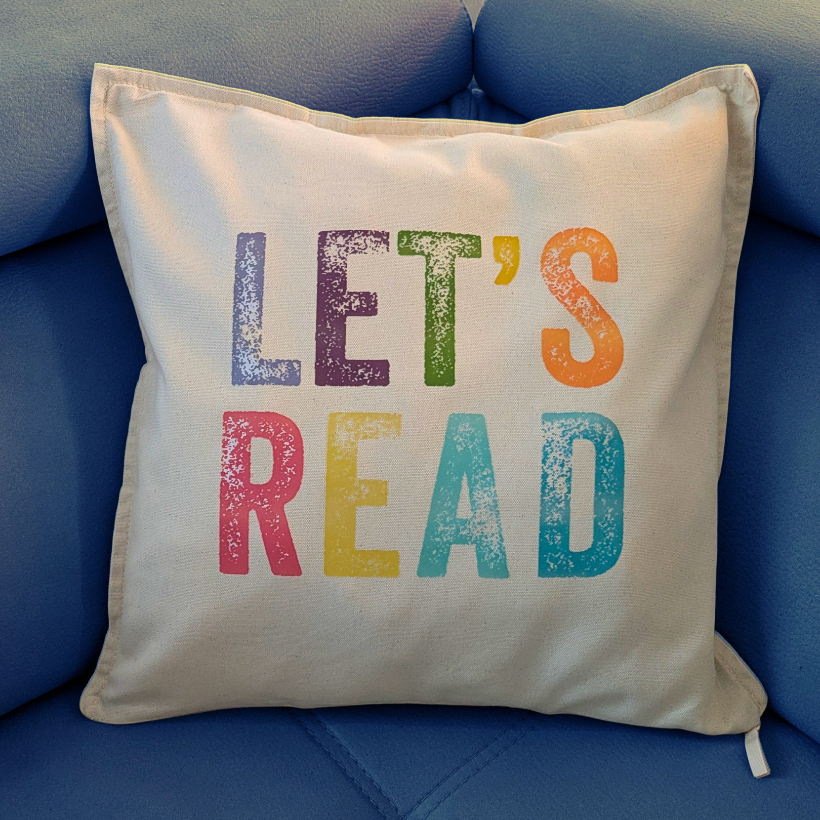 Housse de coussin Let's read