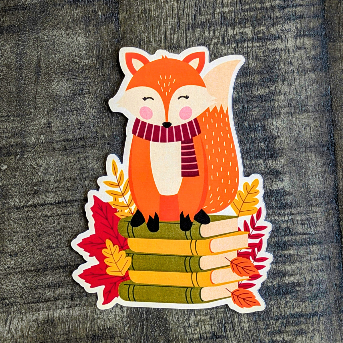 Marque-page détouré Renard d'automne