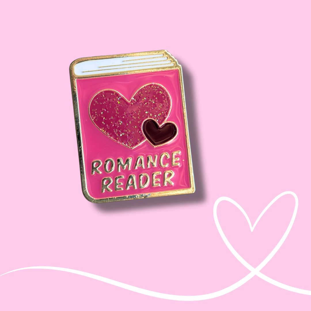 Badge / Pin's métallique Romance reader