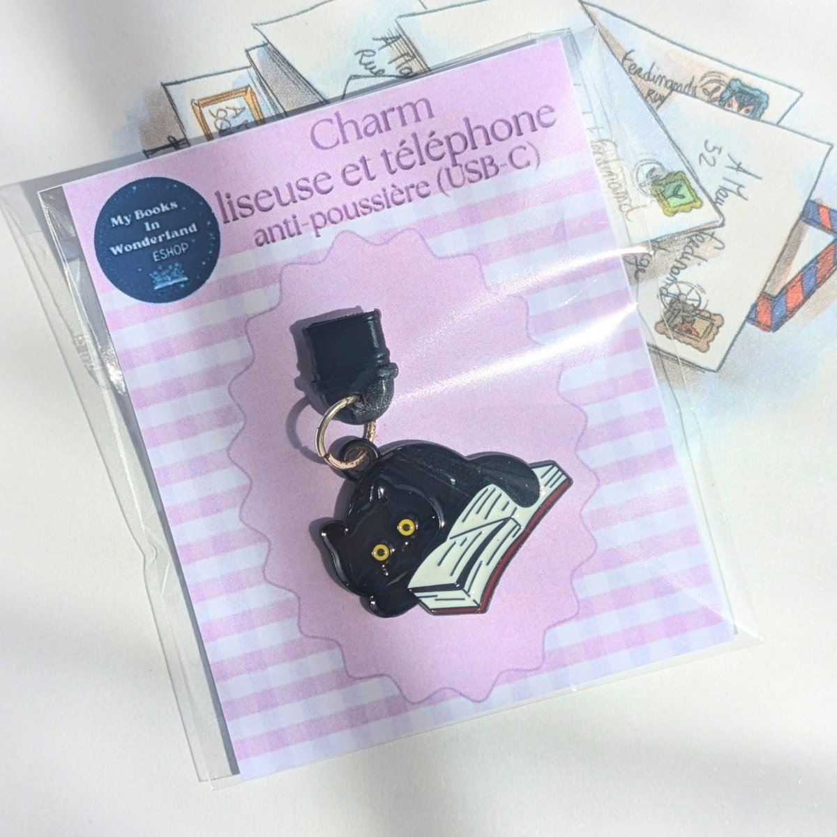Charm smartphone, liseuse ou tablette Chat lecteur (différents modèles)