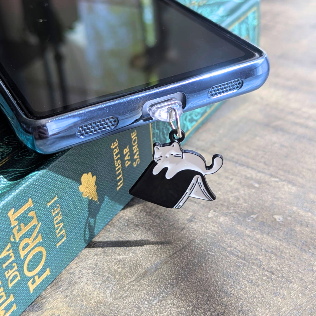 Charm smartphone, liseuse ou tablette Chat lecteur (différents modèles)