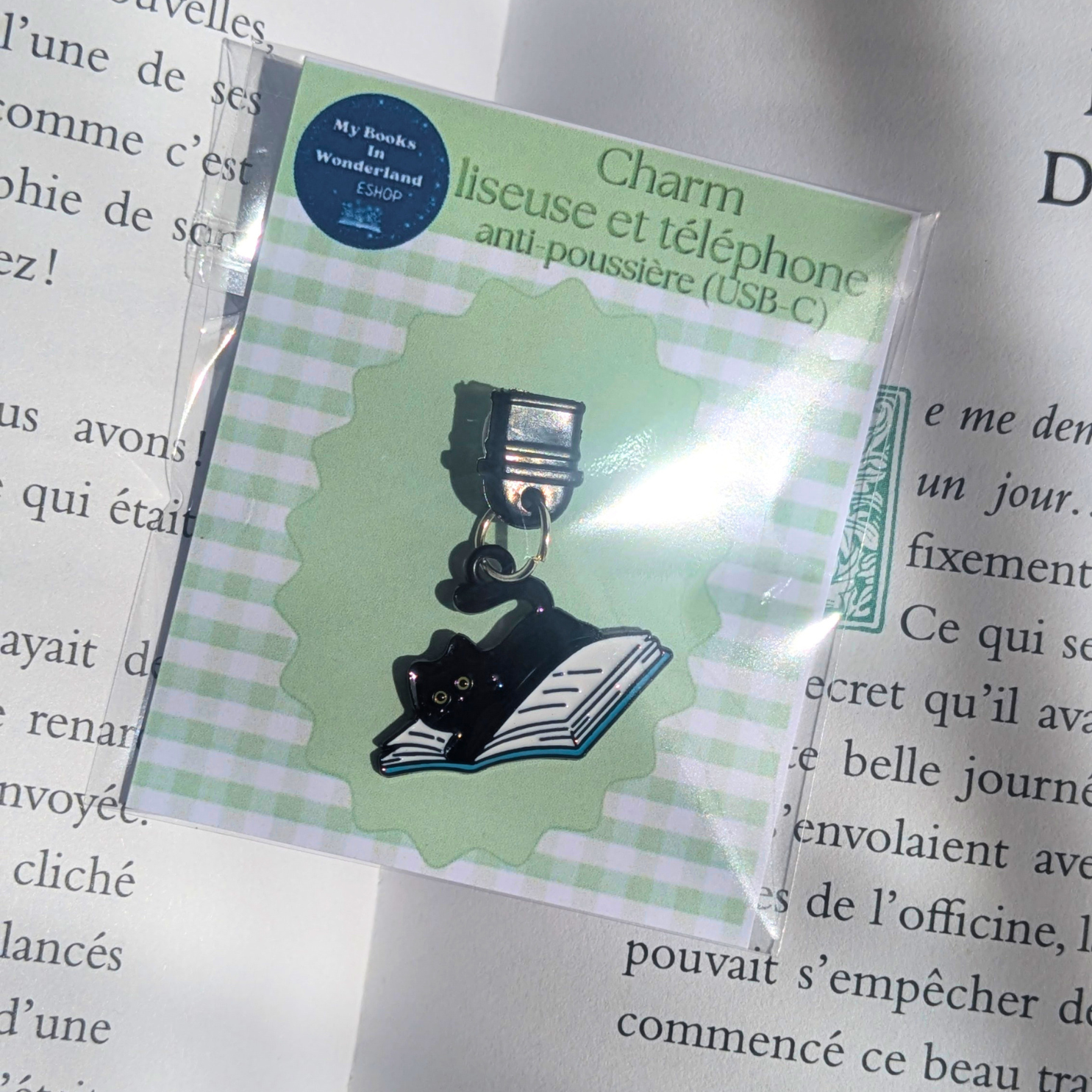 Charm smartphone, liseuse ou tablette Chat lecteur (différents modèles)