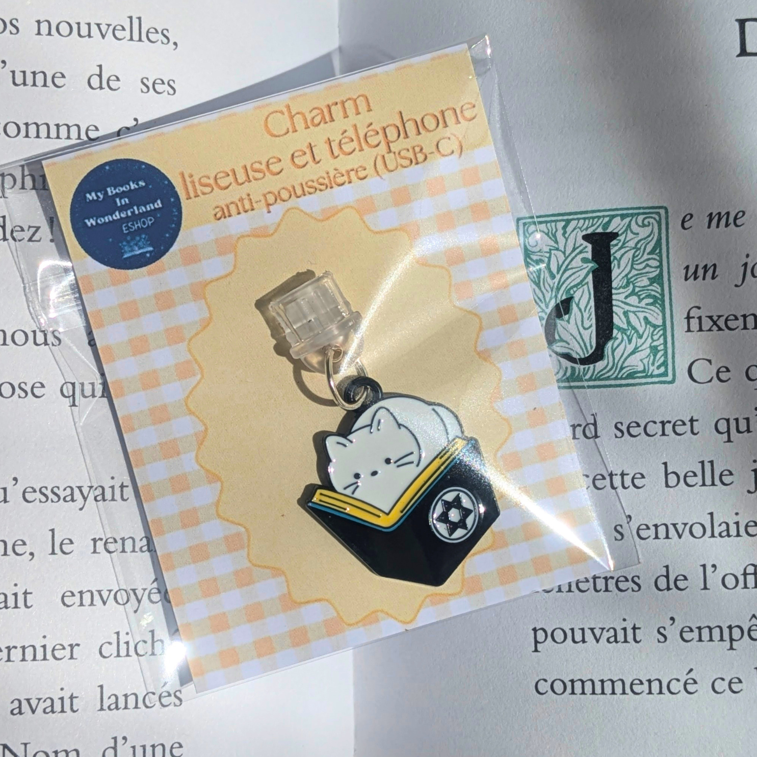 Charm smartphone, liseuse ou tablette Chat lecteur (différents modèles)