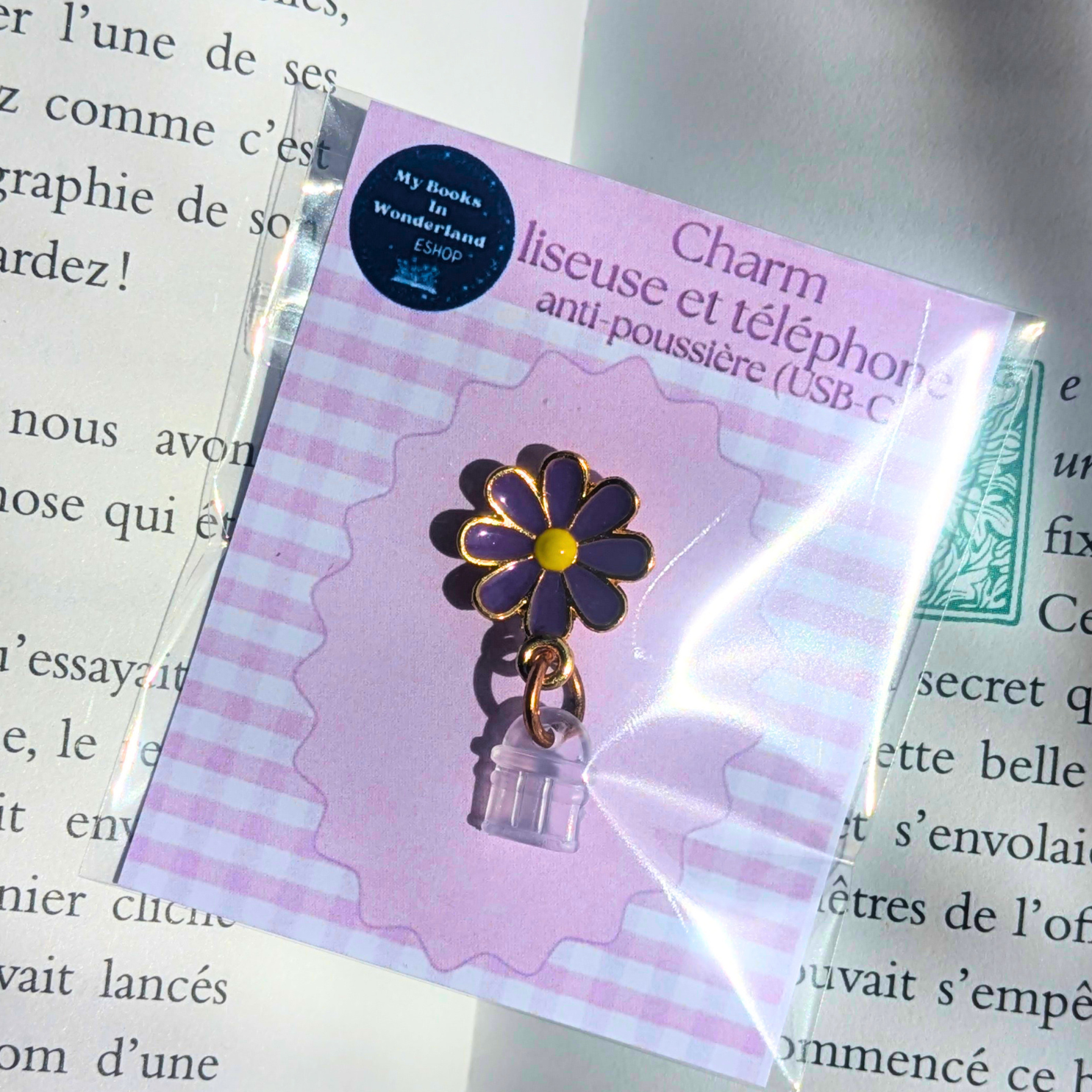 Charm Fleur pour smartphone, liseuse et tablette (différents coloris)