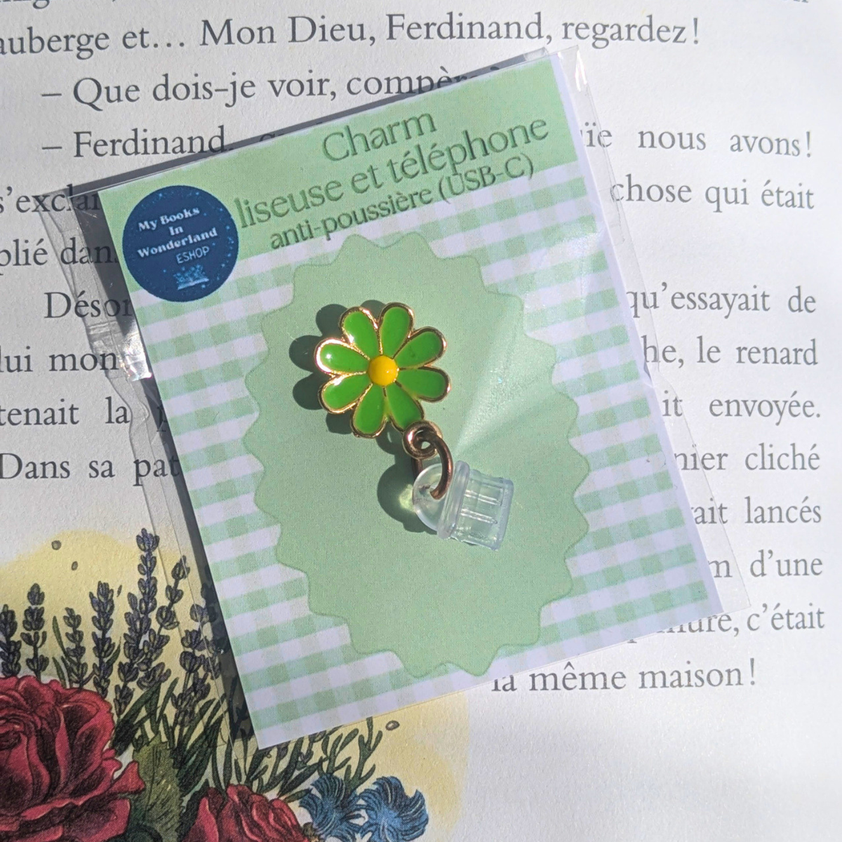 Charm Fleur pour smartphone, liseuse et tablette (différents coloris)