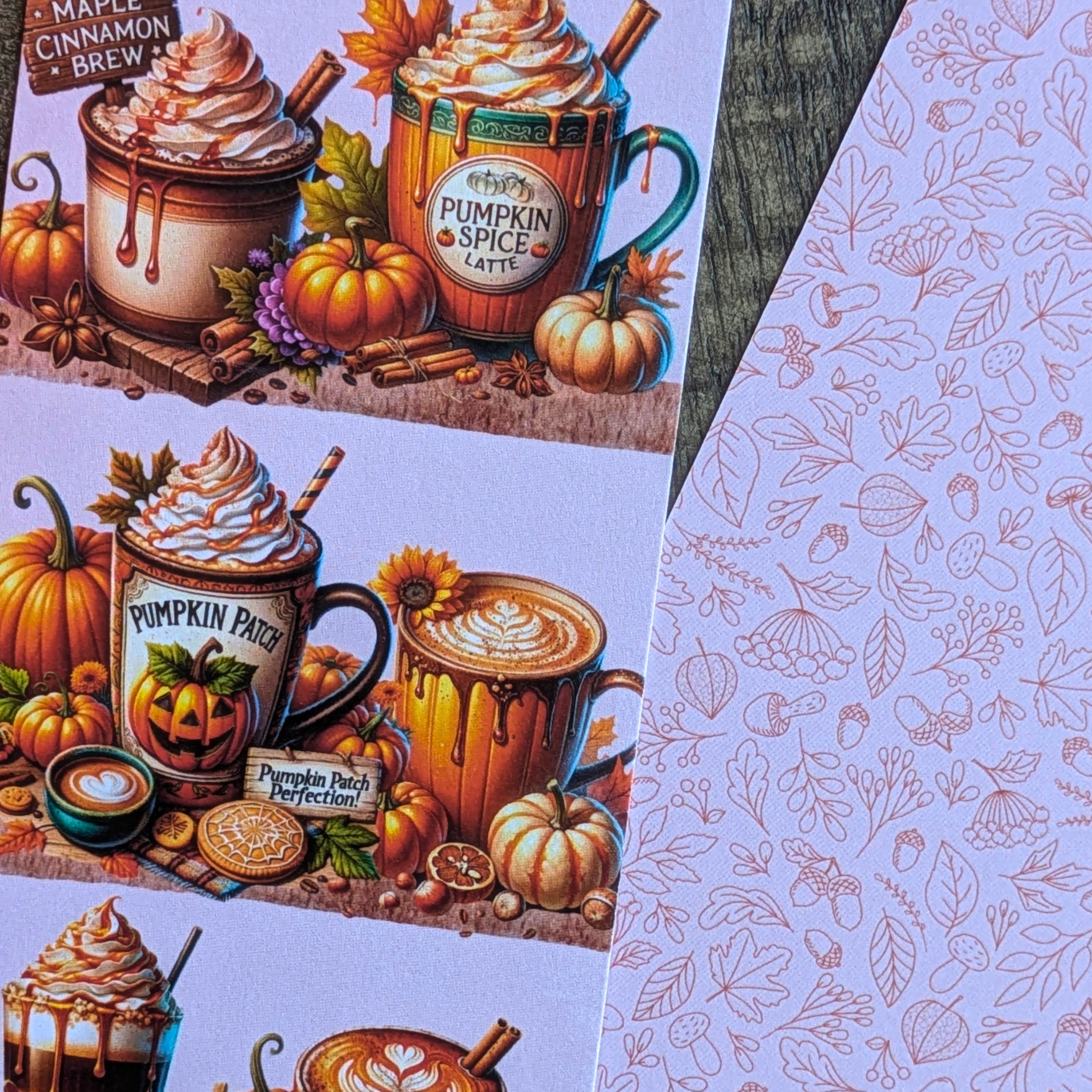 Marque-page Etagères d'automne