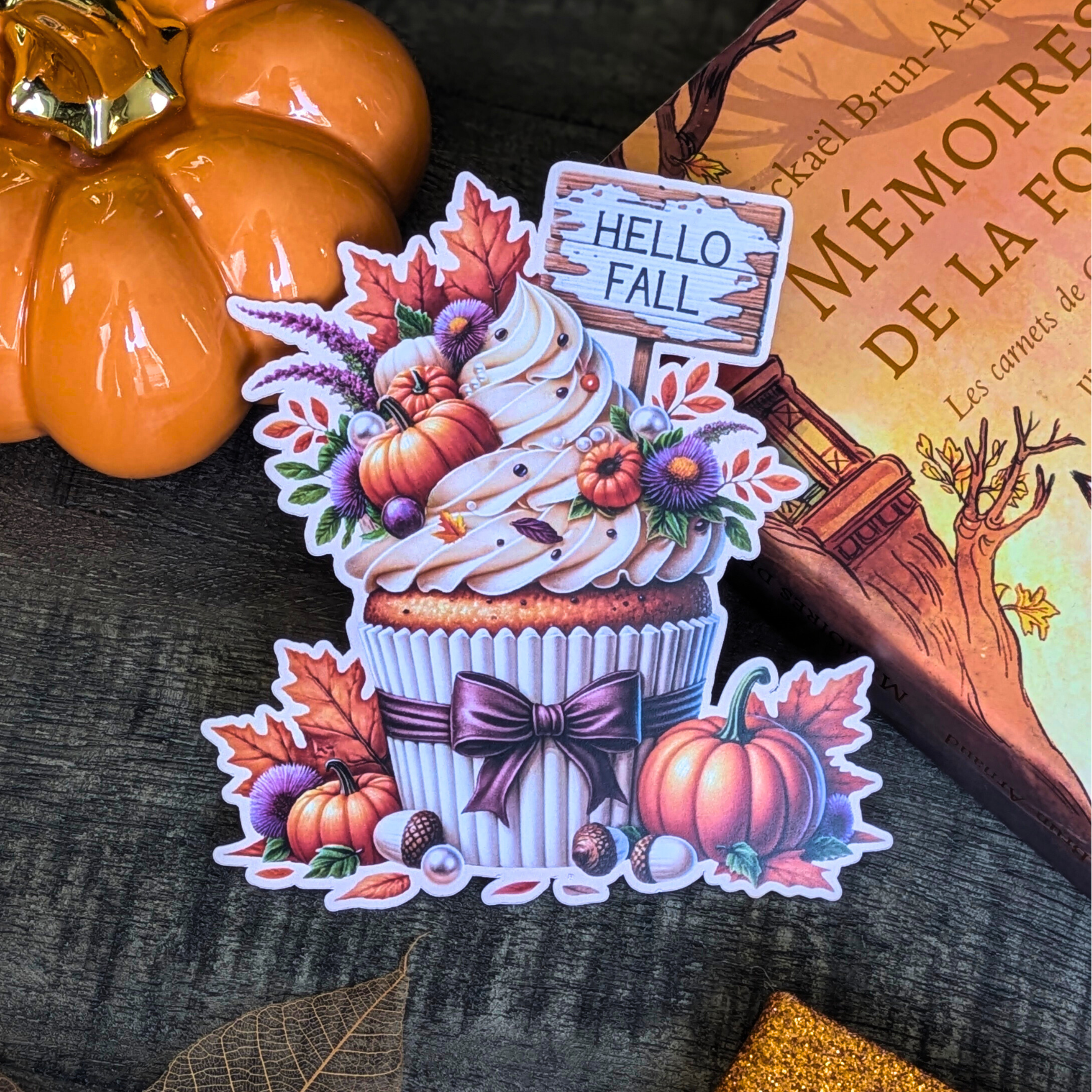 Marque-page détouré Hello Fall