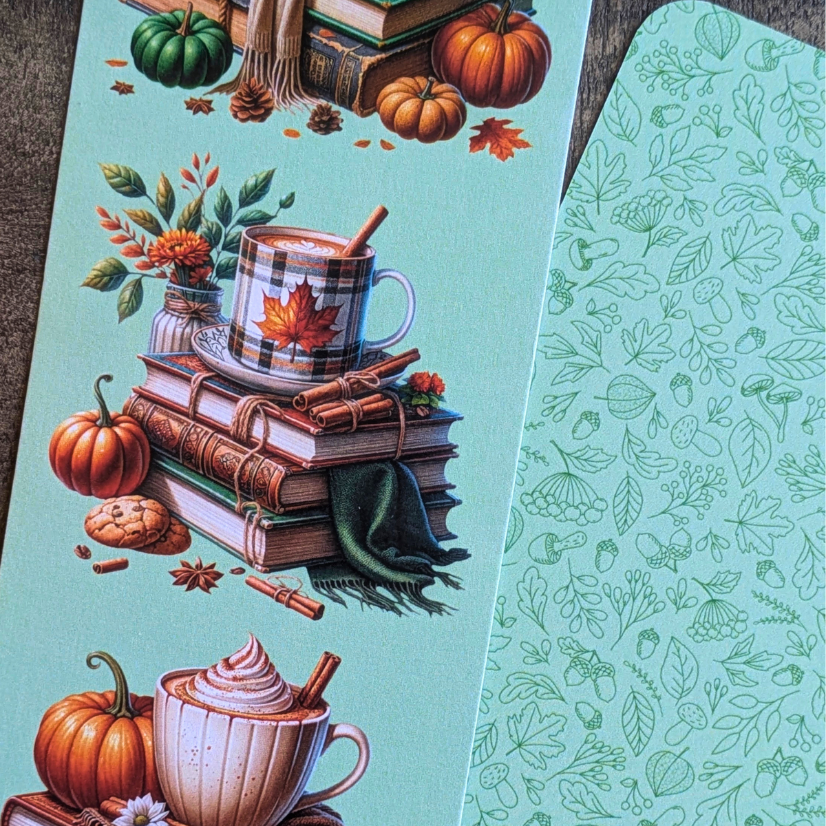 Marque-page Automne Gourmand Vert